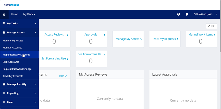 Novo-Access Map-secondary-account
